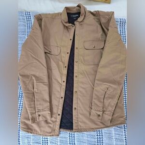 Tan Quilted Lined Jacket